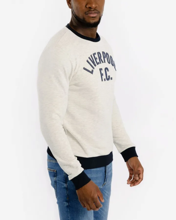 Liverpool FC мъжка блуза Applique Crew Ecru, размер S – снимка 3