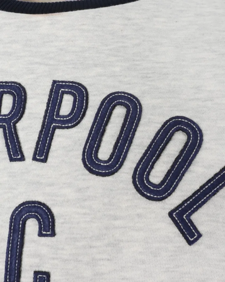 Liverpool FC мъжка блуза Applique Crew Ecru, размер S – снимка 4