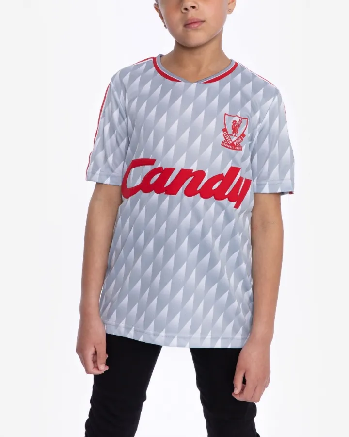 Liverpool FC Retro Candy Away тениска, размер 7-8 години – снимка 2