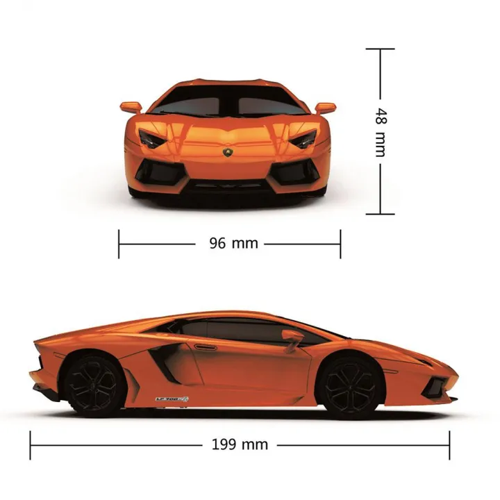 Lamborghini Aventador Orange кола с радиоуправление 1:24 – снимка 4