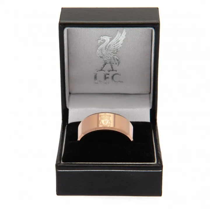 Liverpool FC Rose позлатен пръстен, среден – снимка 3