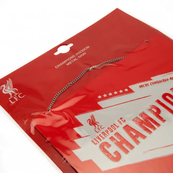Liverpool FC Европейски шампион 2019, метална табела – снимка 3