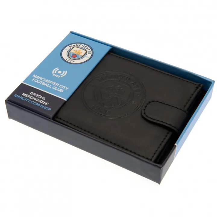 Manchester City FC черно кожено портмоне с RFID защита – снимка 4