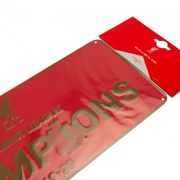 Liverpool FC Premier League Champions метална табела – снимка 4