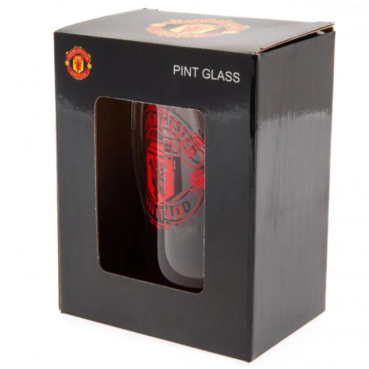 Manchester United FC стъклена халба – снимка 3