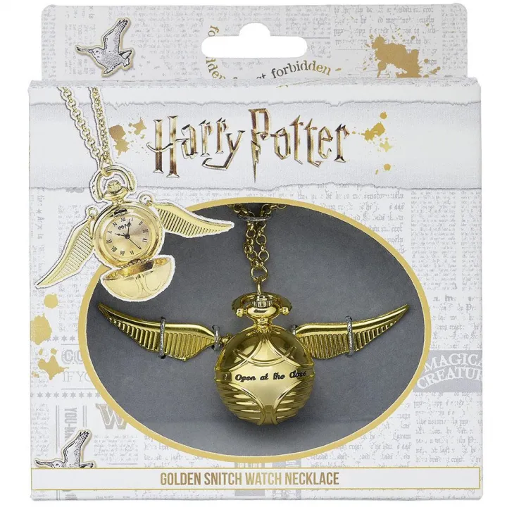 Harry Potter позлатена верижка с талисман Golden Snitch Watch – снимка 3