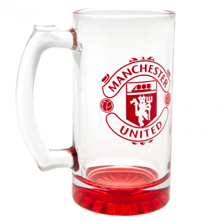 Manchester United FC стъклена халба – снимка 2