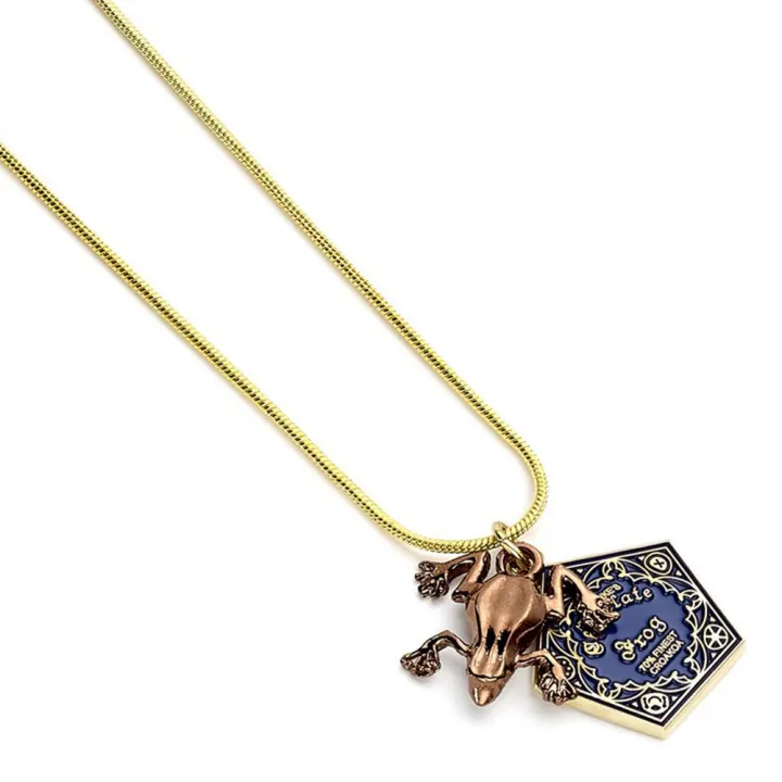 Harry Potter позлатена верижка Chocolate Frog – снимка 2