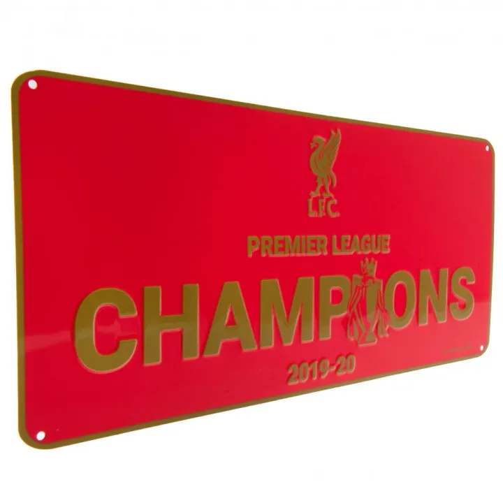 Liverpool FC Premier League Champions метална табела – снимка 2