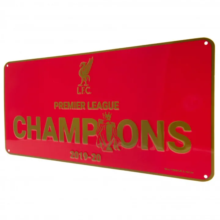 Liverpool FC Premier League Champions метална табела – снимка 3