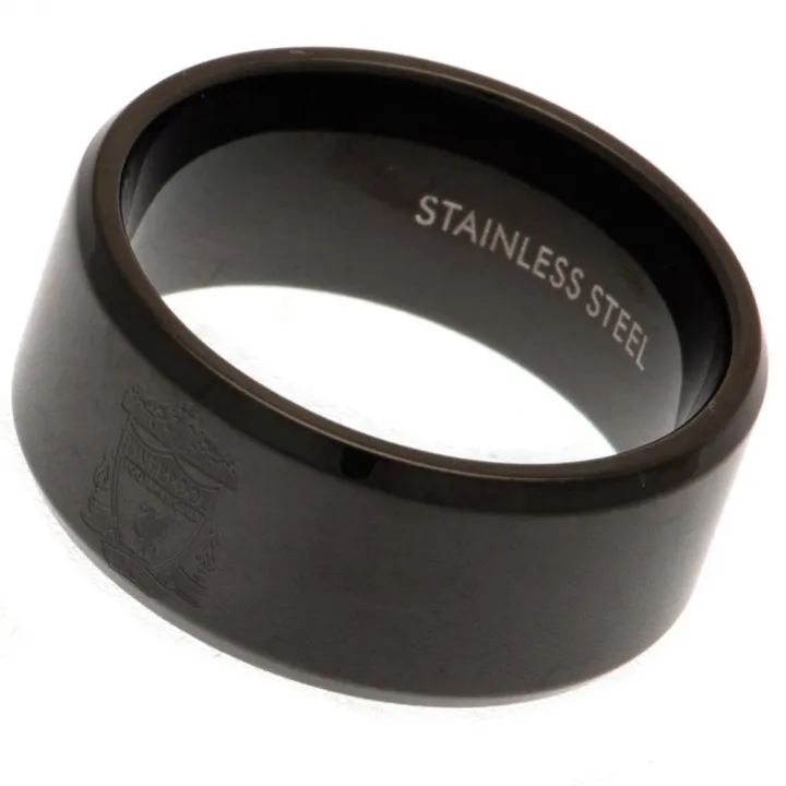 Liverpool FC Black IP Ring Medium – снимка 2