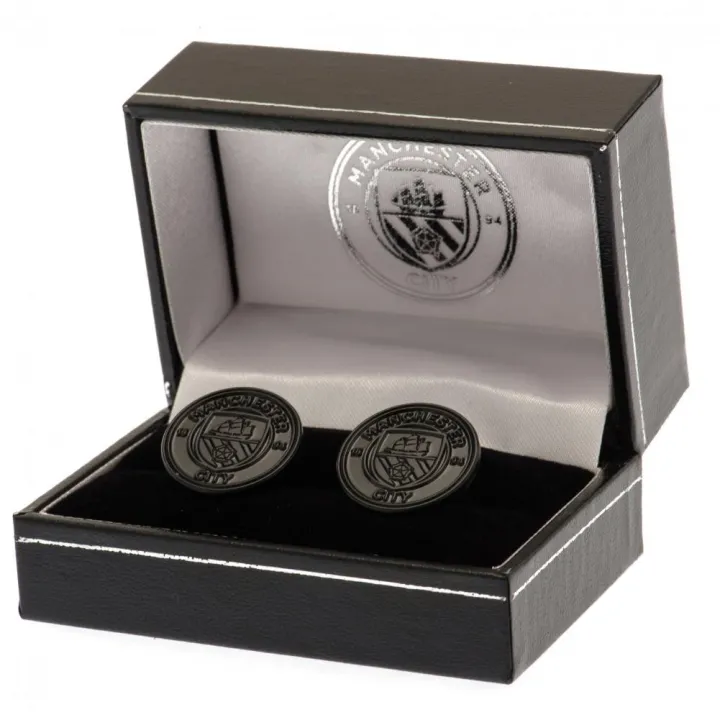 Manchester City FC Black IP Cufflinks – снимка 2