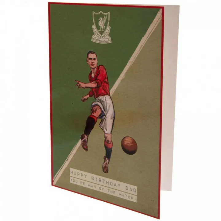 Liverpool FC картичка за рожден ден Dad Retro – снимка 2