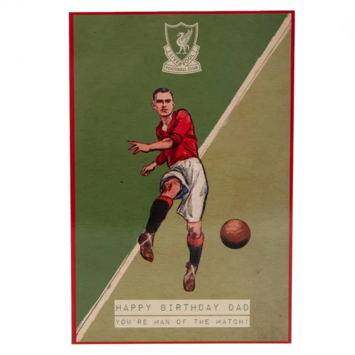 Liverpool FC картичка за рожден ден Dad Retro – снимка 4