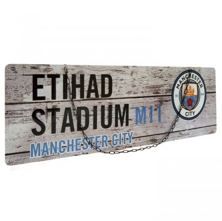 Manchester City FC метална табела Rustic Garden – снимка 3