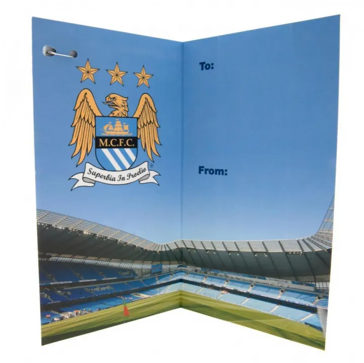 Manchester City FC картичка за Рожден Ден + значка – снимка 3
