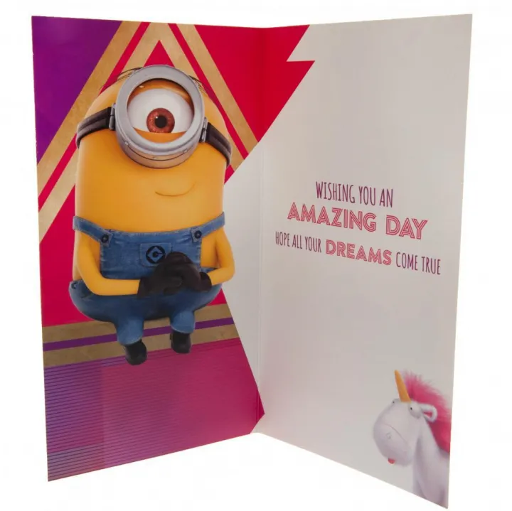 Despicable Me Minion Картичка за Рожден Ден за Сестра – снимка 3