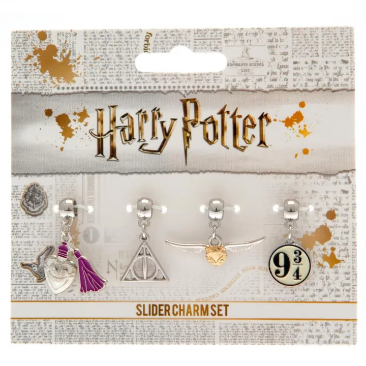 Harry Potter комплект посребрени талисмани – снимка 6