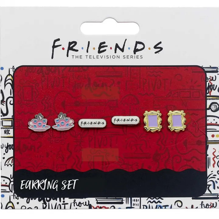 Friends посребрени обеци - комплект Mix&Match – снимка 5