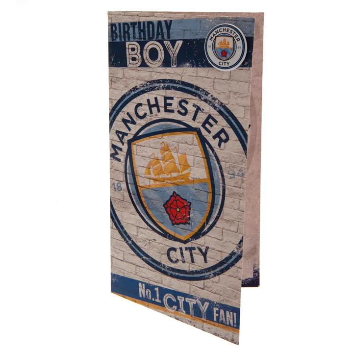 Manchester City FC картичка за рожден ден Boy – снимка 2