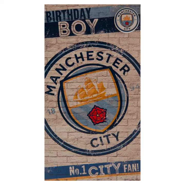 Manchester City FC картичка за рожден ден Boy – снимка 4