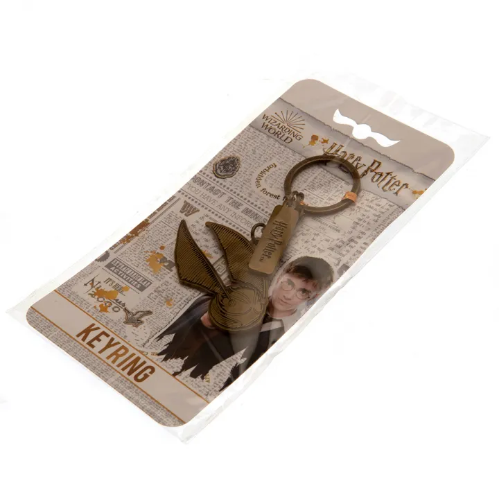 Harry Potter метален ключодържател с талисмани Golden Snitch – снимка 3