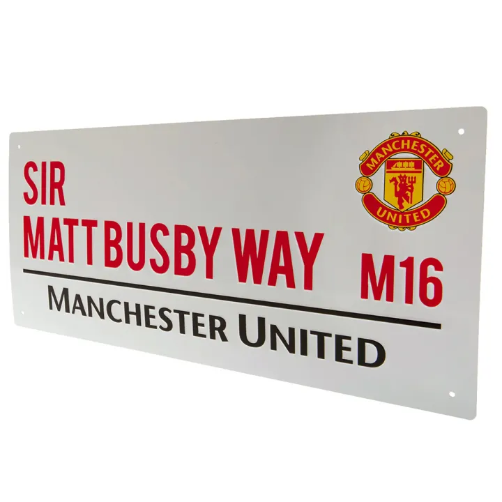 Manchester United FC метална табела Sir Matt Busby Way M16 – снимка 3