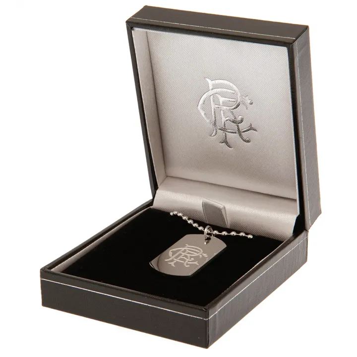 Rangers FC Engraved Dog Tag & Chain – снимка 3