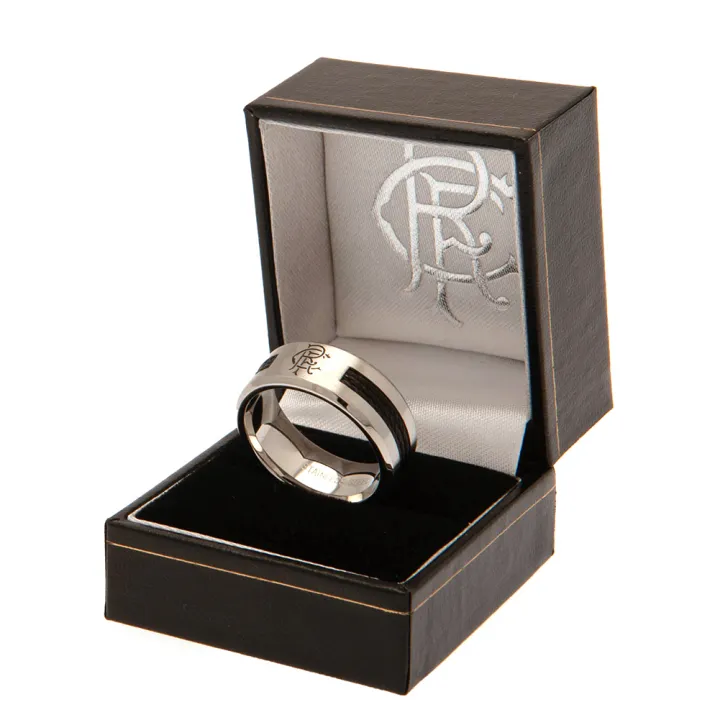 Rangers FC Black Inlay Ring Small – снимка 3