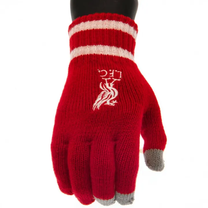 Liverpool FC Touchscreen плетени ръкавици за младежи RD – снимка 2