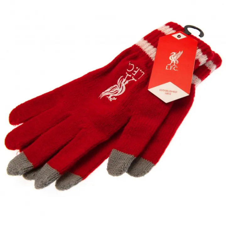 Liverpool FC Touchscreen плетени ръкавици за младежи RD – снимка 3