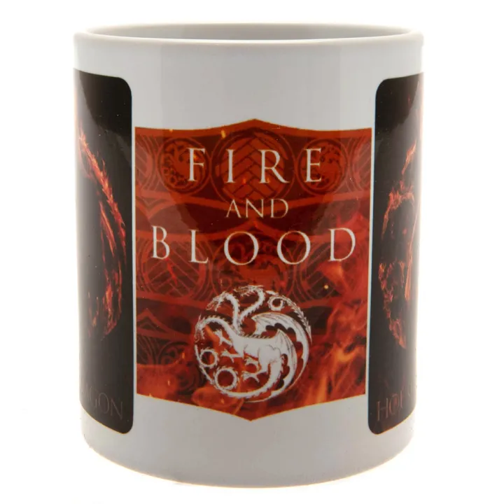 House Of The Dragon керамична чаша Fire And Blood – снимка 2