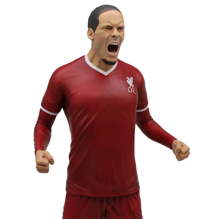 Liverpool FC Football's Finest 60 см. колекционерска статуя на Върджил Ван Дайк – снимка 9