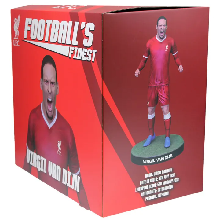 Liverpool FC Football's Finest 60 см. колекционерска статуя на Върджил Ван Дайк – снимка 10