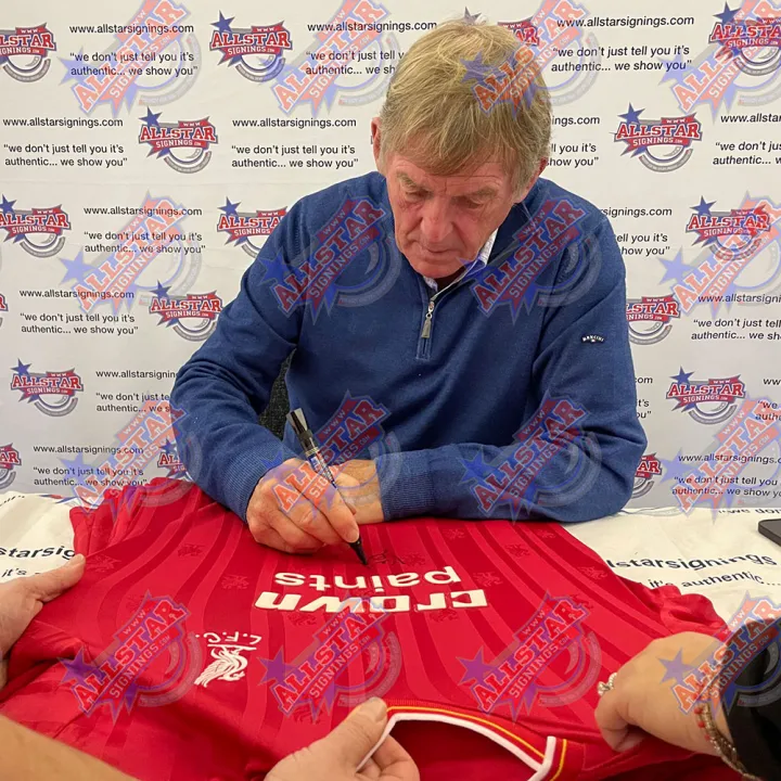 Liverpool FC 1986 Dalglish Signed Shirt Silhouette – снимка 2