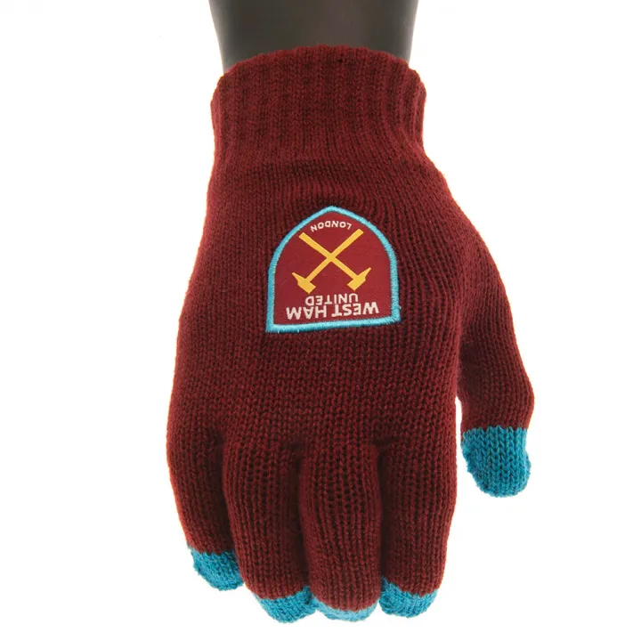 West Ham United FC Touchscreen плетени ръкавици Junior – снимка 2
