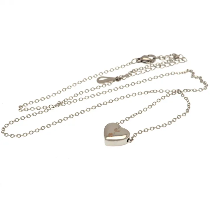 Tottenham Hotspur FC Stainless Steel Heart Necklace – снимка 2