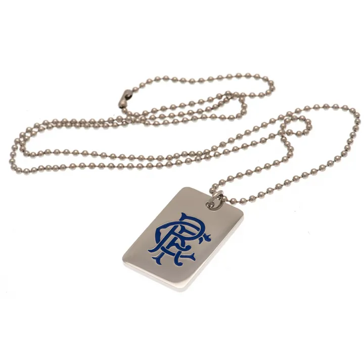 Rangers FC Enamel Crest Dog Tag & Chain – снимка 2