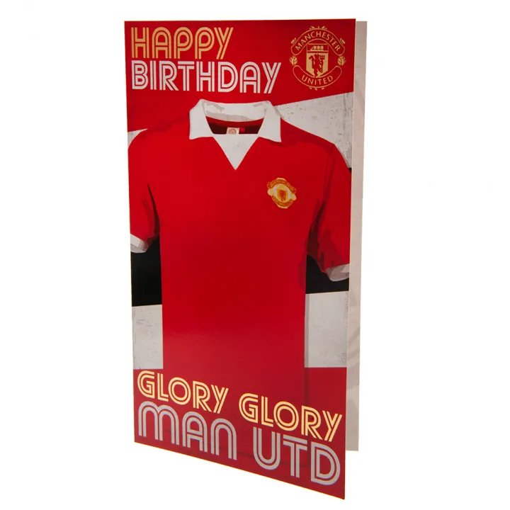 Manchester United FC картичка Рожден ден Retro – снимка 2