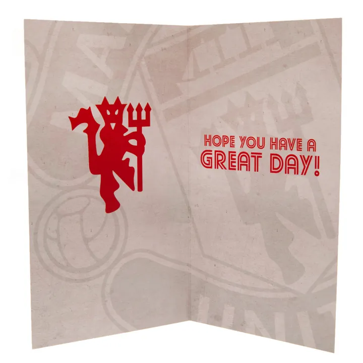 Manchester United FC картичка Рожден ден Retro – снимка 3