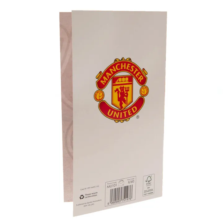 Manchester United FC картичка Рожден ден Retro – снимка 4