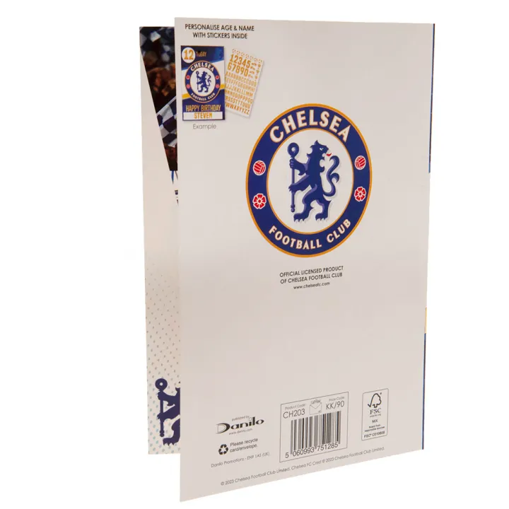 Chelsea FC картичка Рожден ден Stickers – снимка 5