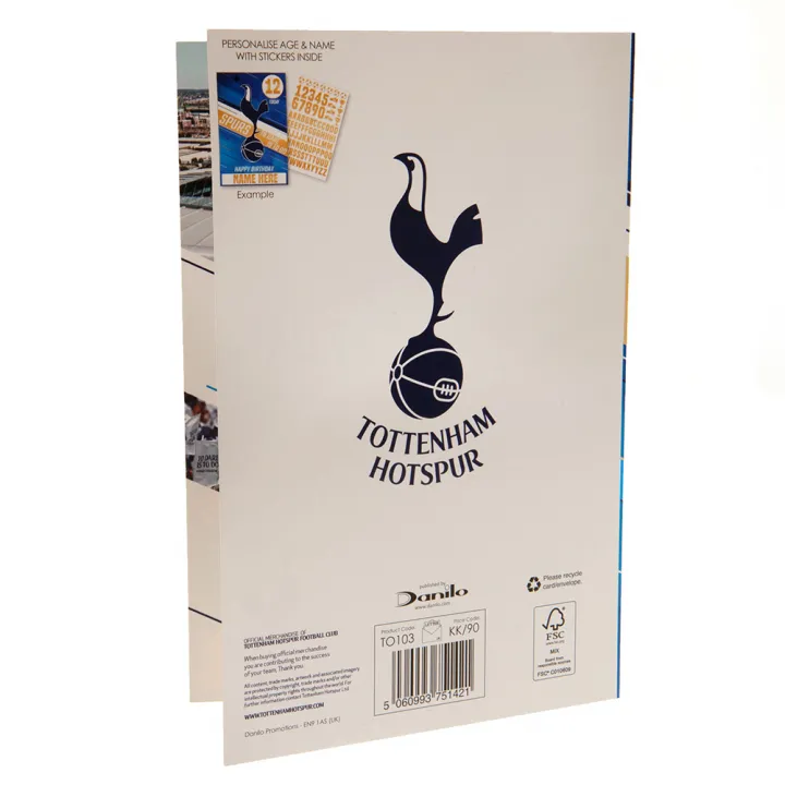 Tottenham Hotspur FC картичка Рожден ден Stickers – снимка 5