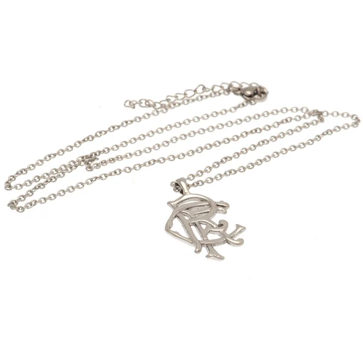 Rangers FC Scroll Crest Stainless Steel Pendant & Chain – снимка 2