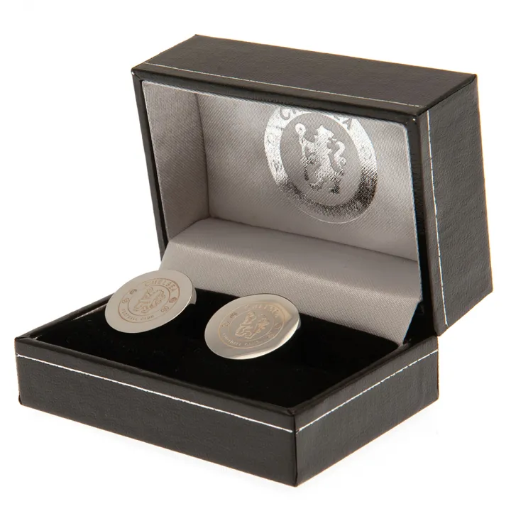 Chelsea FC Stainless Steel Round Cufflinks – снимка 2