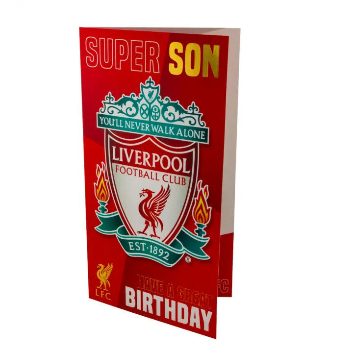 Liverpool FC картичка за рожден ден - супер син – снимка 2