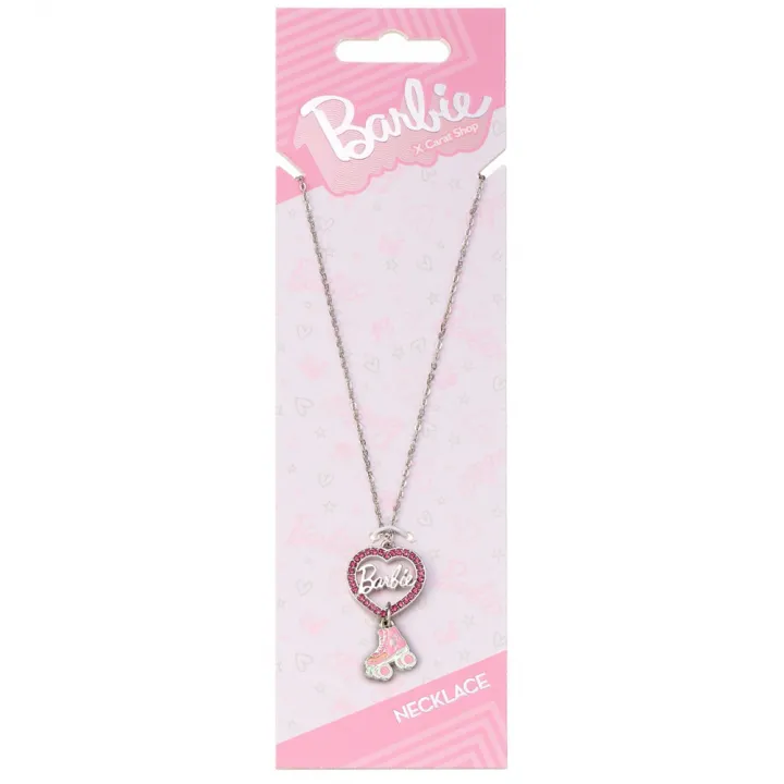 Barbie Silver Plated Heart & Roller Skate Necklace – снимка 3