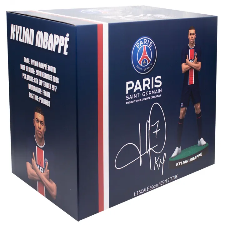 Paris Saint Germain FC Football's Finest Kylian Mbappe Premium Statue – снимка 5