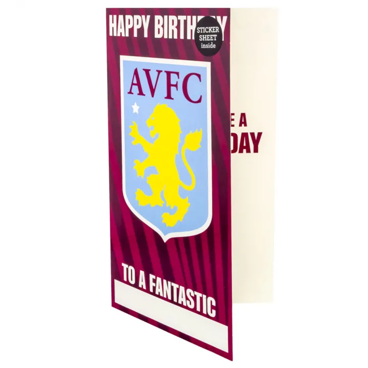 Aston Villa FC Personalised Birthday Card – снимка 2