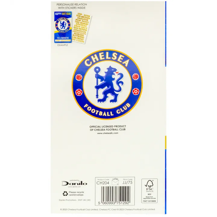Chelsea FC Personalised Birthday Card – снимка 5